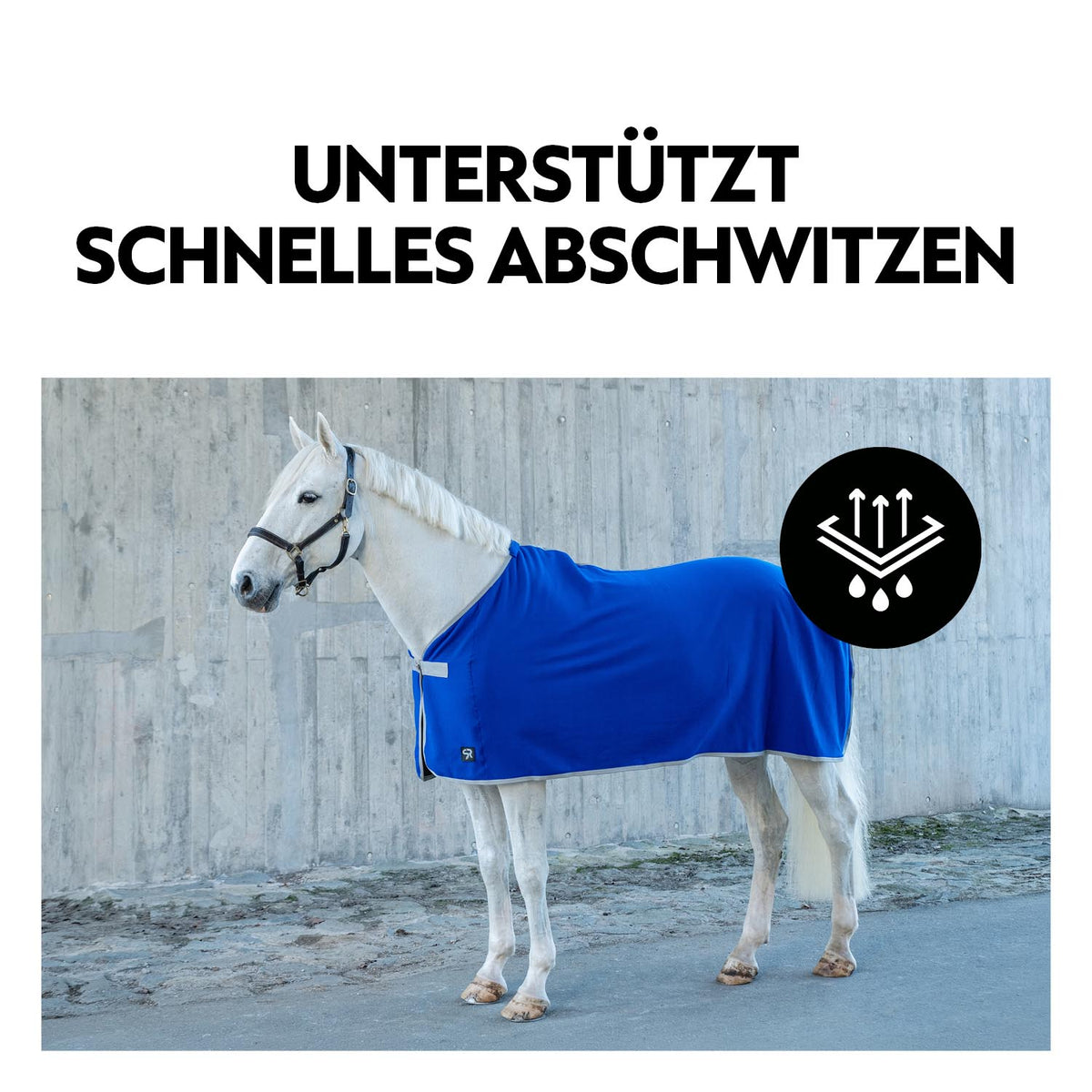 Fleece Abschwitzdecke "Color Drop"