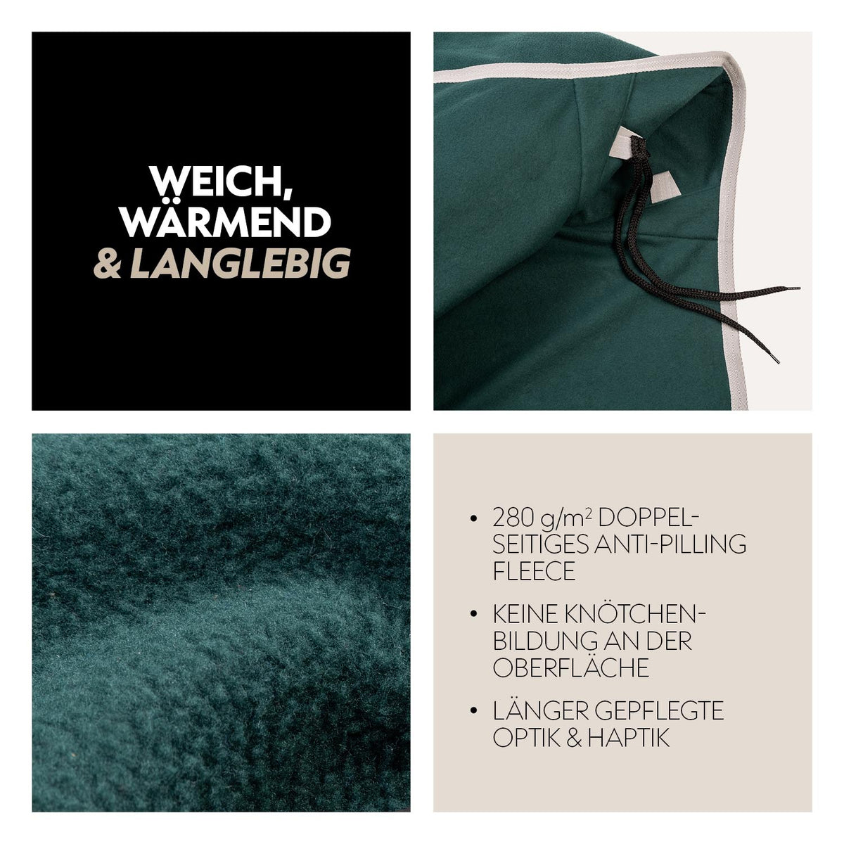 Fleece Abschwitzdecke "Color Drop"