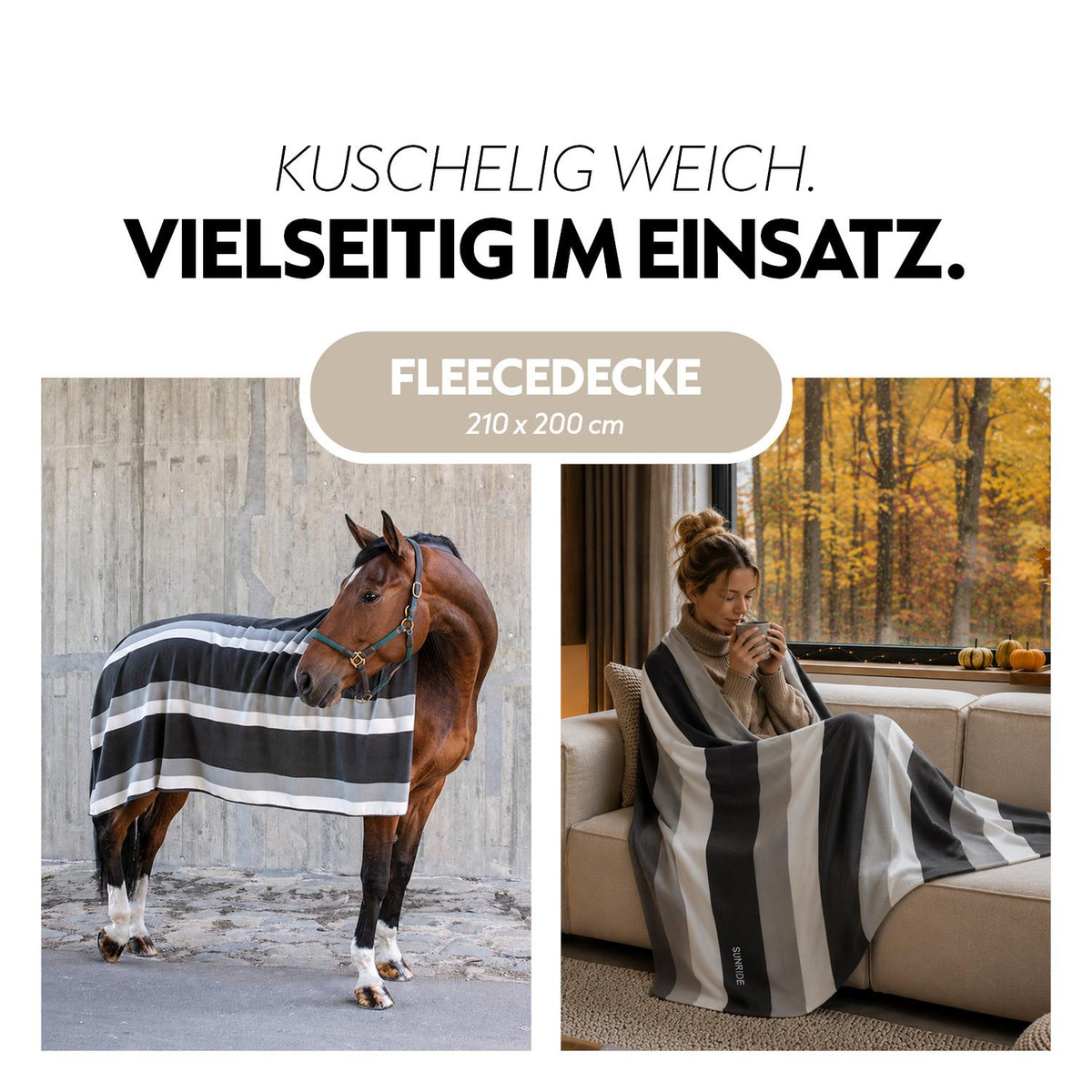Fleecedecke (210 x 200 cm)