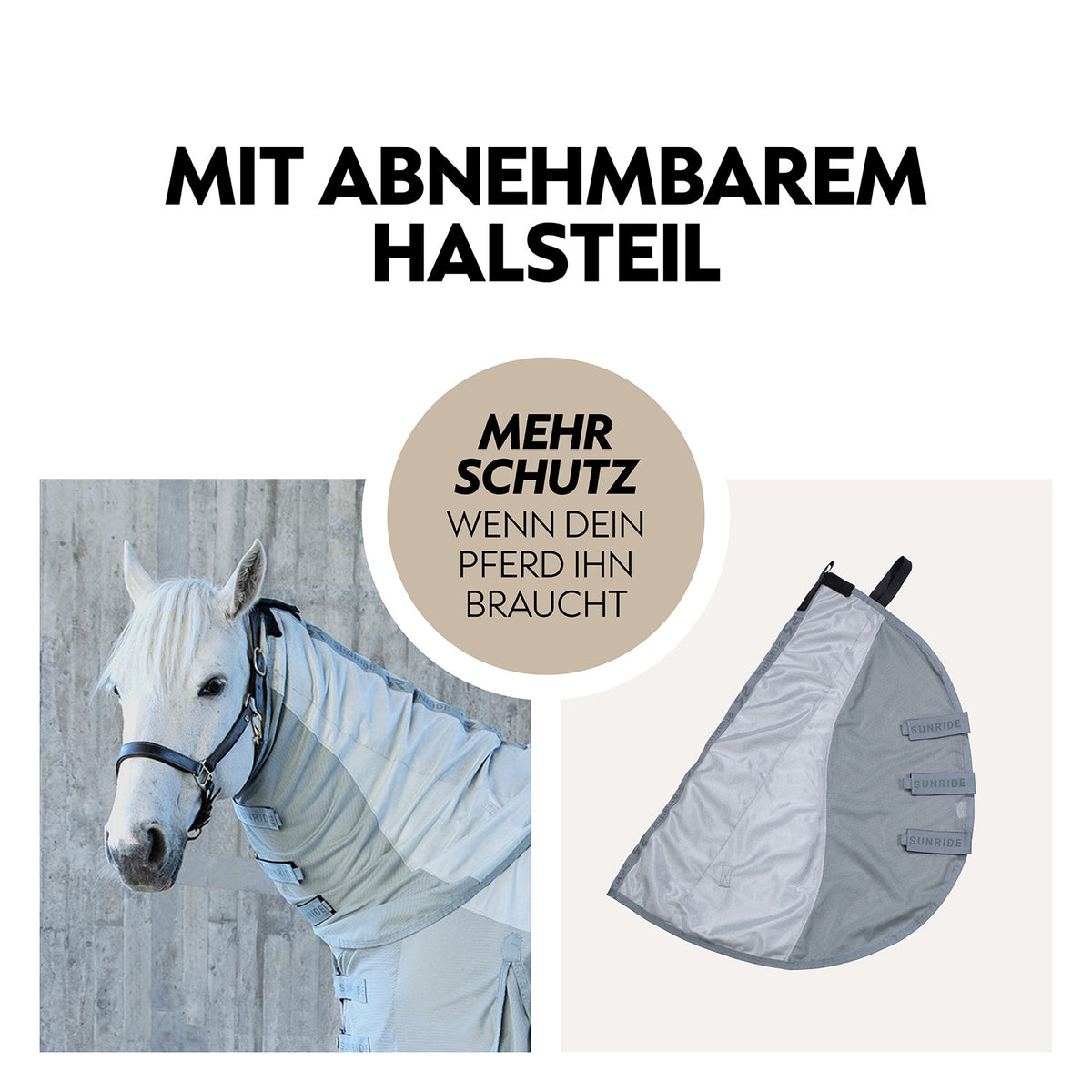 Fly rug with detachable neck section “Ibiza”