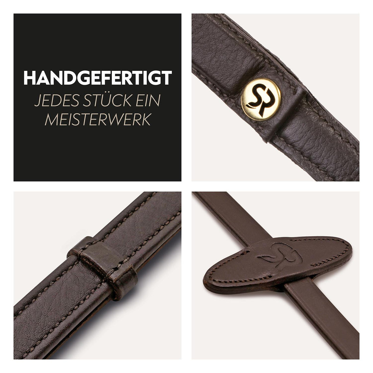 Safety rubber reins with magnet "NoPanic"