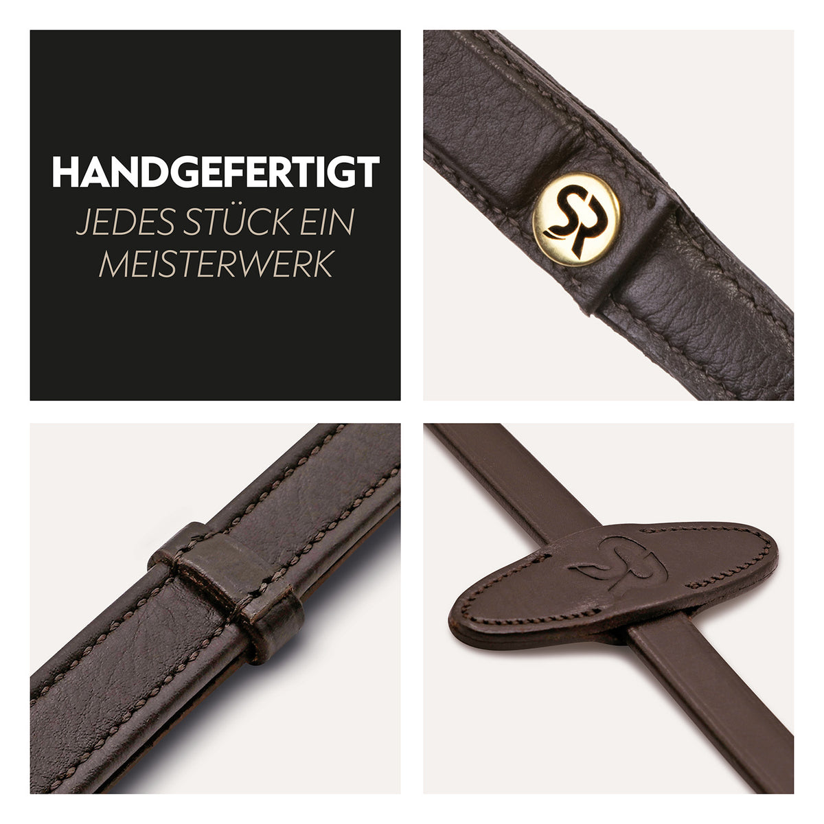 Safety rubber reins with magnet "NoPanic"