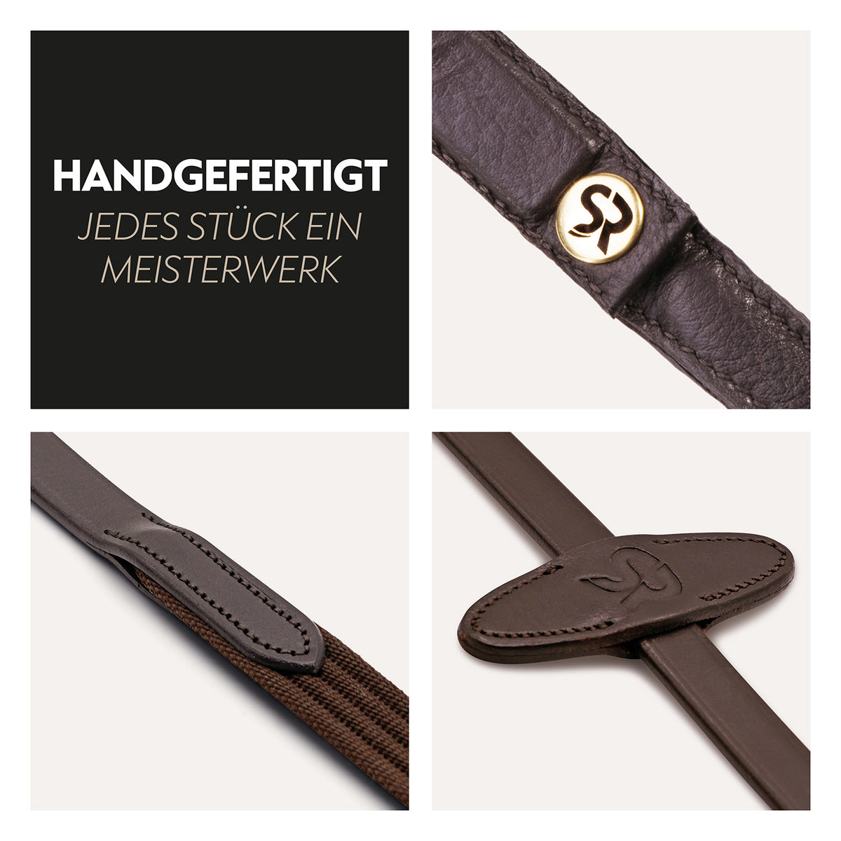 Safety belt reins with magnet "NoPanic"