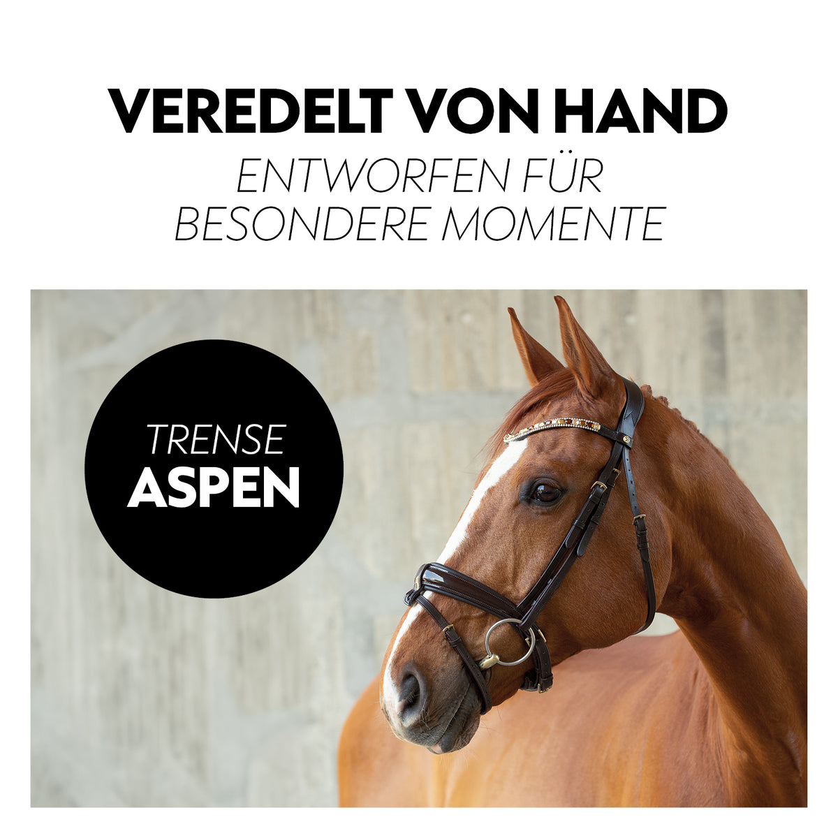 Swedish bridle "Aspen" with reins
