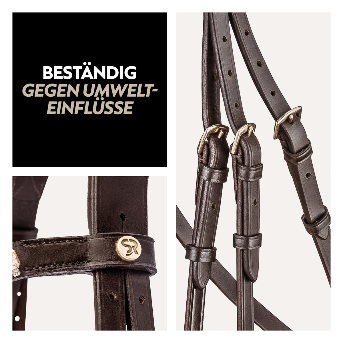 Swedish bridle "Aspen" with reins