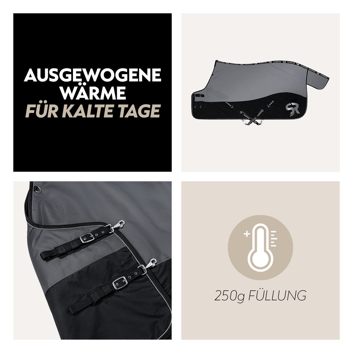 Regendecke 50g "Dublin" und Winterdecke 250g "Helsinki"