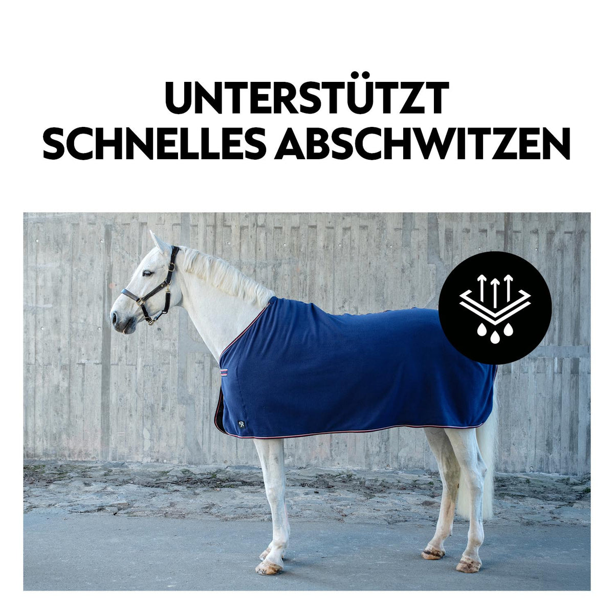 Fleece Abschwitzdecke "Color Drop"