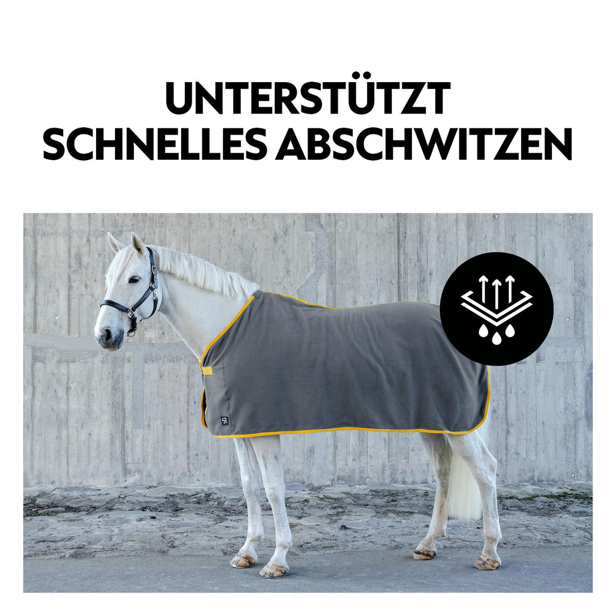 Fleece Abschwitzdecke "Color Drop"