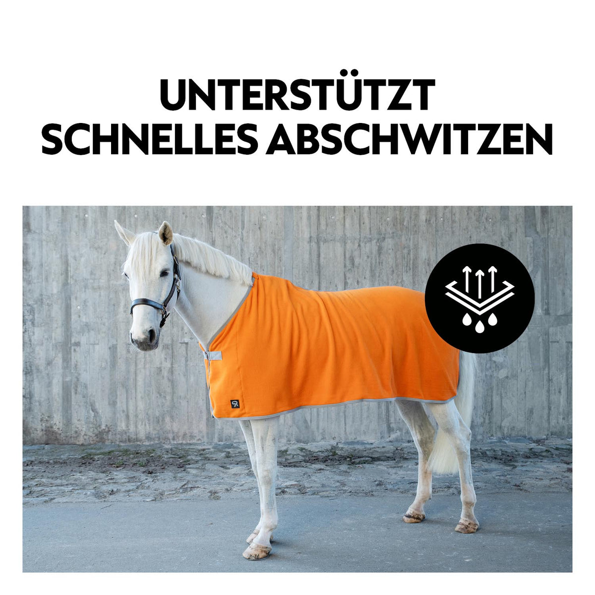 Fleece Abschwitzdecke "Color Drop"