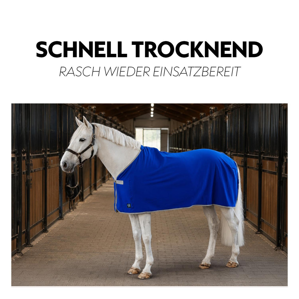 Fleece Abschwitzdecke "Color Drop"