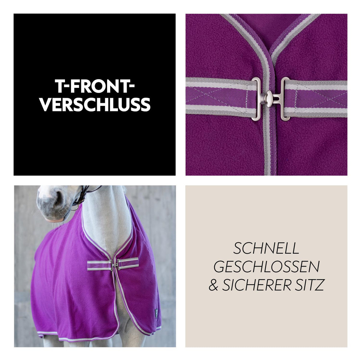 Fleece Abschwitzdecke "Color Drop"