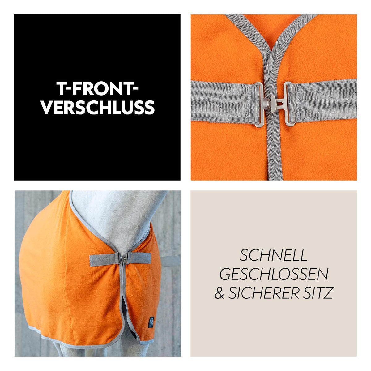 Fleece Abschwitzdecke "Color Drop"