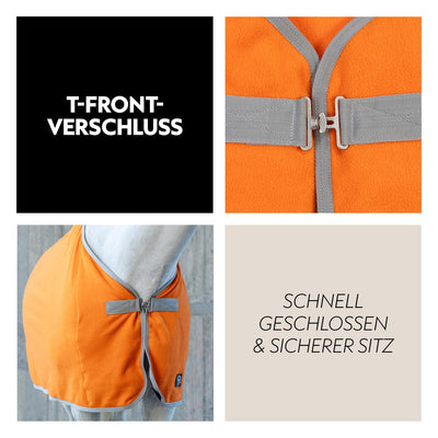 Fleece Abschwitzdecke "Color Drop"