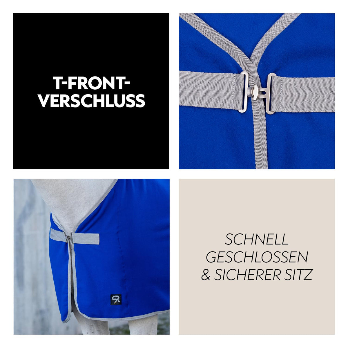 Fleece Abschwitzdecke "Color Drop"