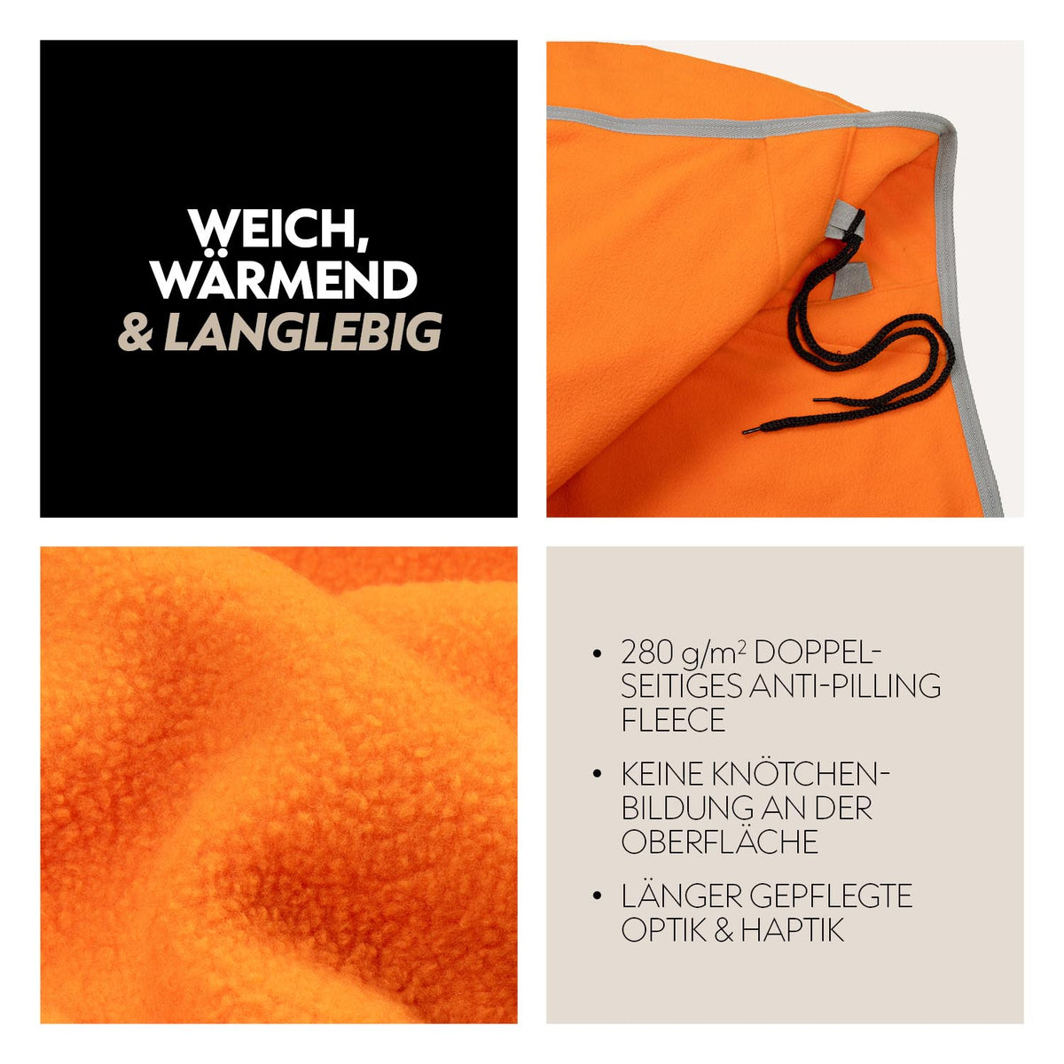 Fleece Abschwitzdecke "Color Drop"
