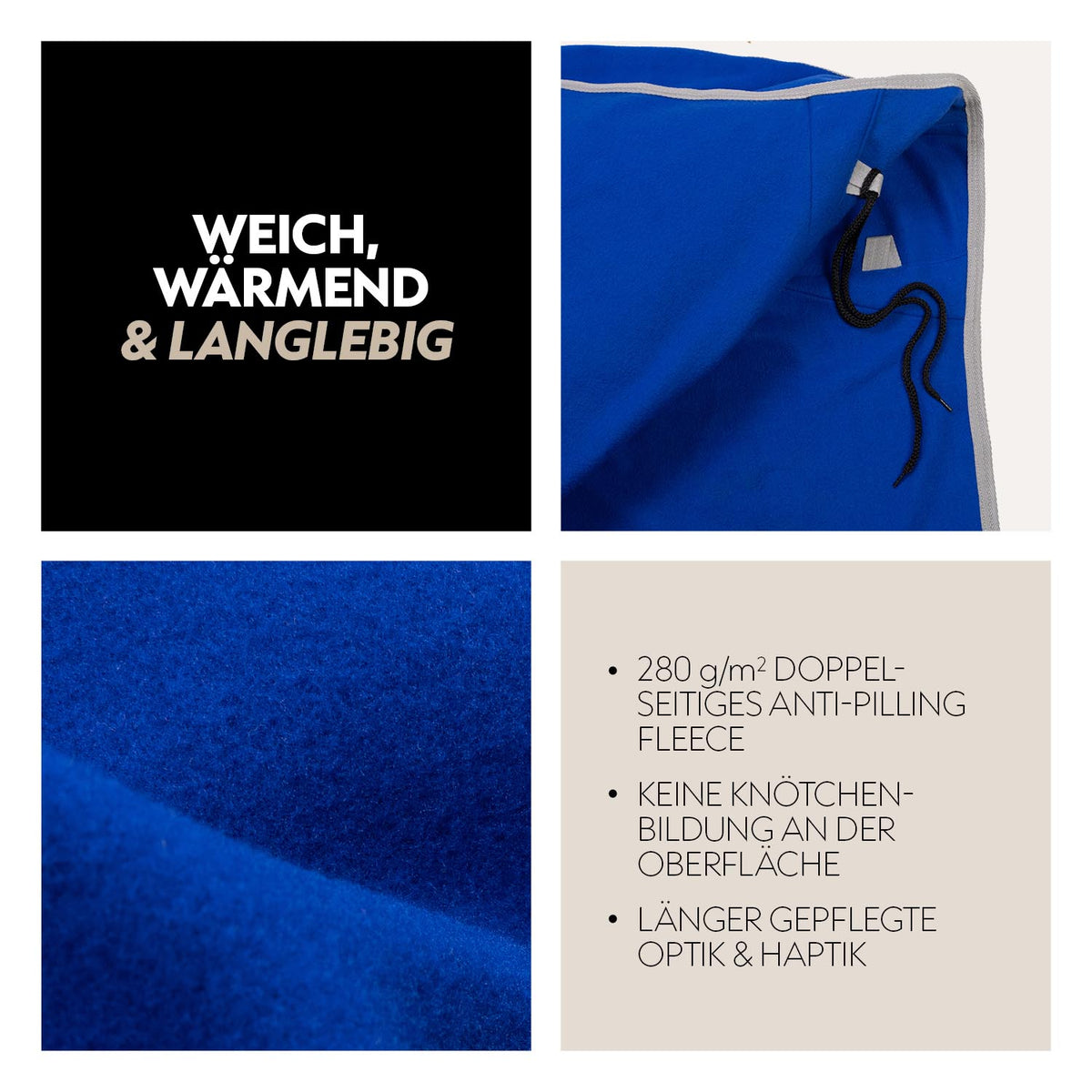 Fleece Abschwitzdecke "Color Drop"