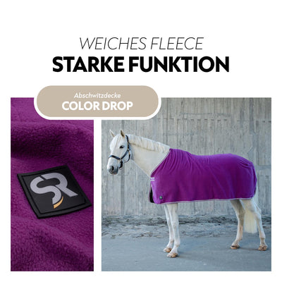 Fleece Abschwitzdecke "Color Drop"