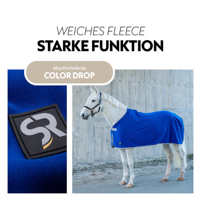 Fleece Abschwitzdecke "Color Drop"