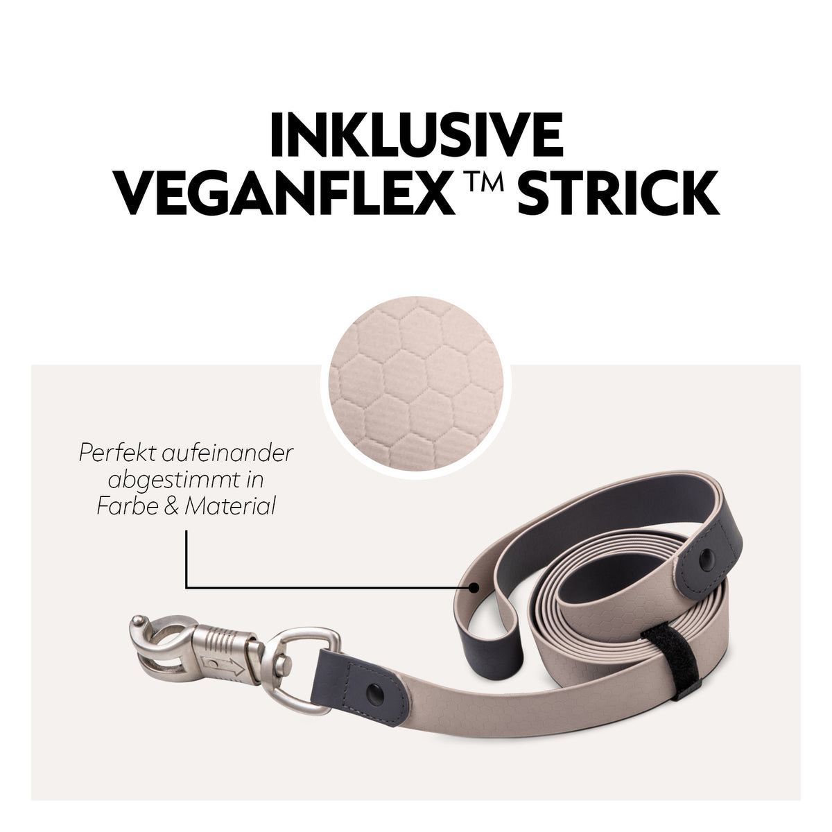 VeganFlex™ Halfter mit Strick