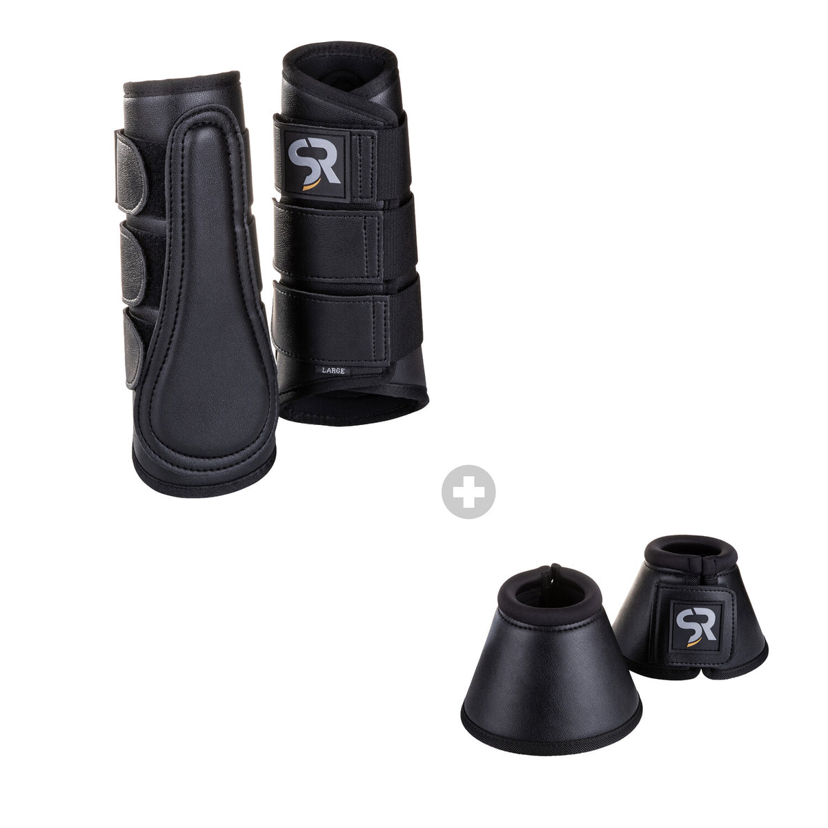 Dressurgamaschen mit Hufglocken (4er Set)