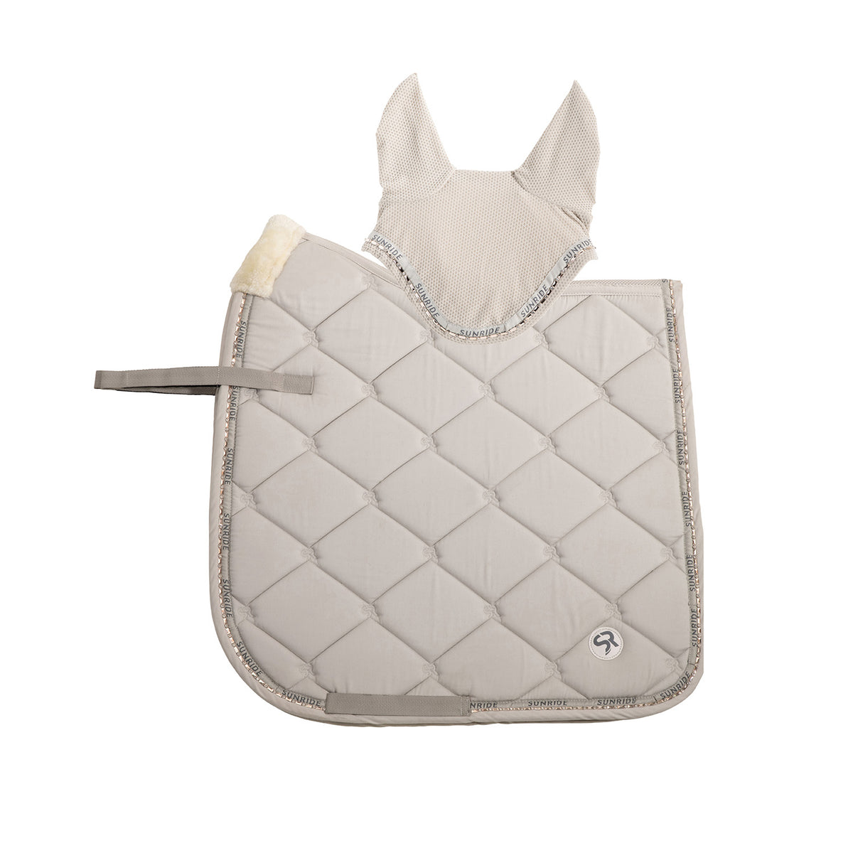 Dressage saddle pad with ear net "Wellington"