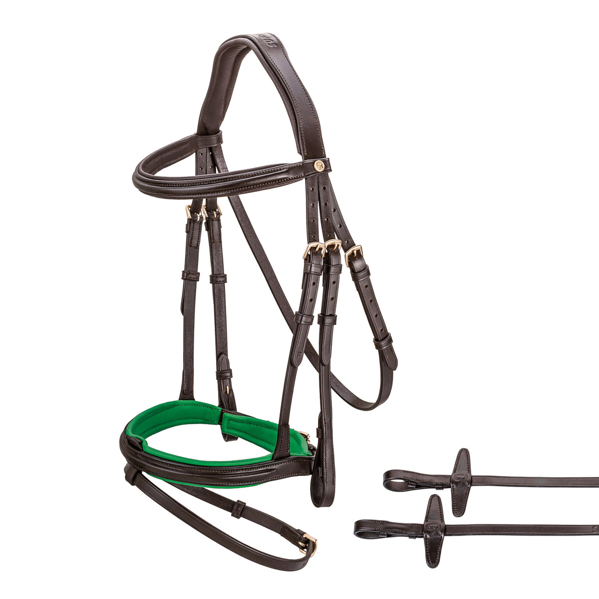 English combined bridle "Hawaii" with reins