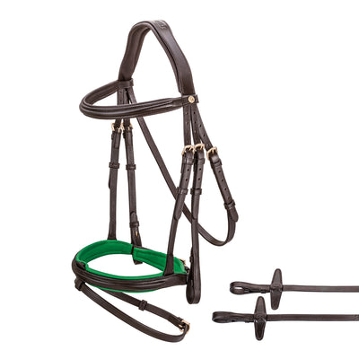 English combined bridle "Hawaii" with reins