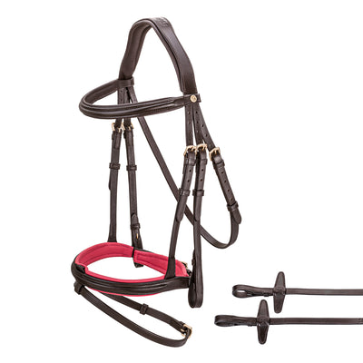 English combined bridle "Hawaii" with reins