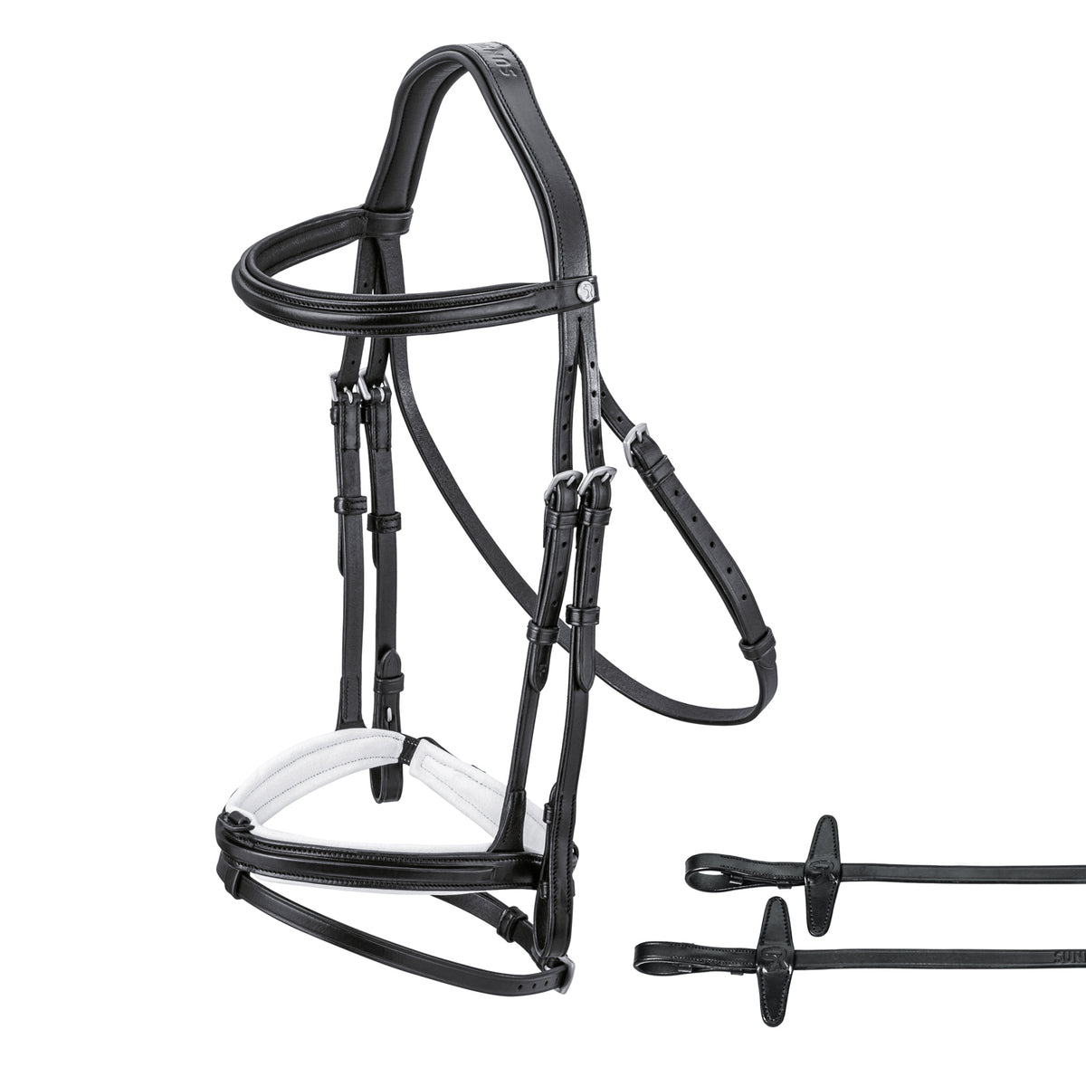 English combined bridle "Hawaii" with reins