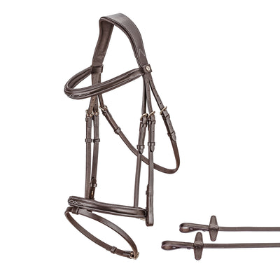 English combined bridle "London" with reins
