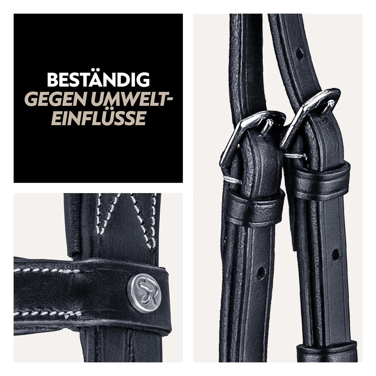English combined bridle "London" with reins