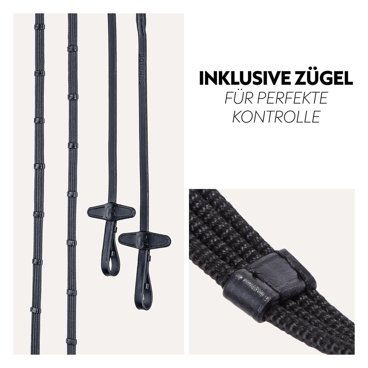 English combined bridle "London" with reins