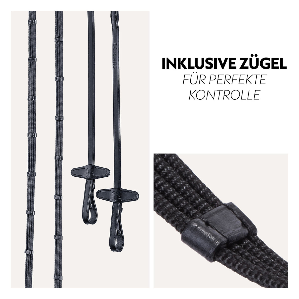 English combined bridle "London" with reins