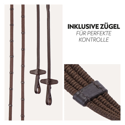 English combined bridle "York" with reins