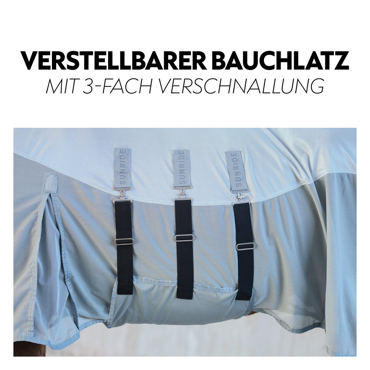 Fly rug with detachable neck section “Ibiza”
