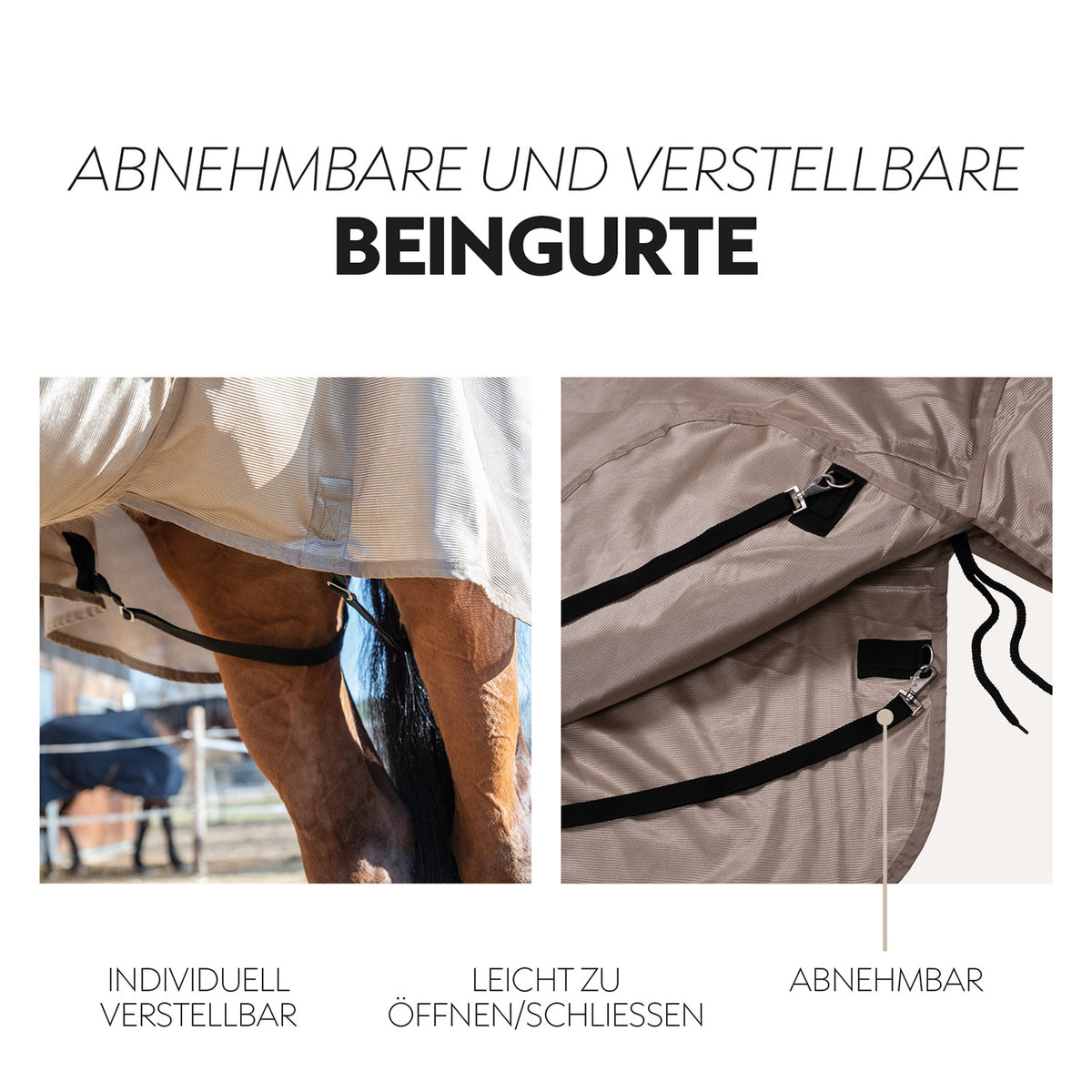 Fly rug “Kuba” with integrated neck and belly protection