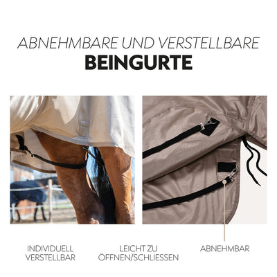 Fly rug “Kuba” with integrated neck and belly protection