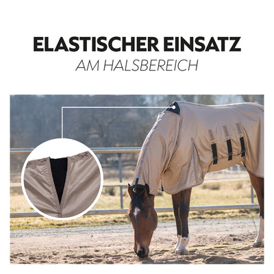 Fly rug “Kuba” with integrated neck and belly protection