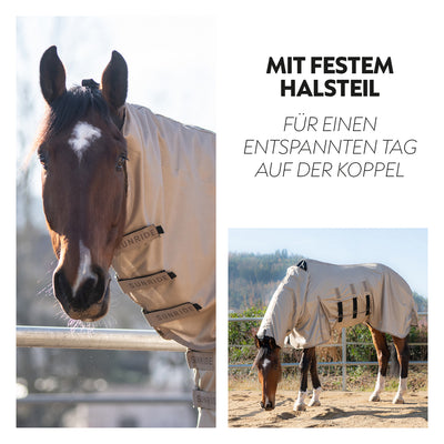 Fly rug “Kuba” with integrated neck and belly protection