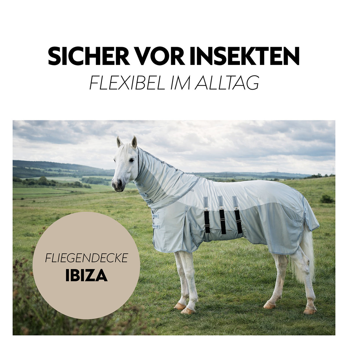 Fly rug with detachable neck section “Ibiza”
