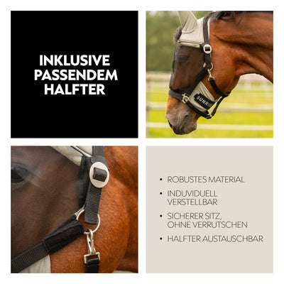Fly mask with halter "Dubai"
