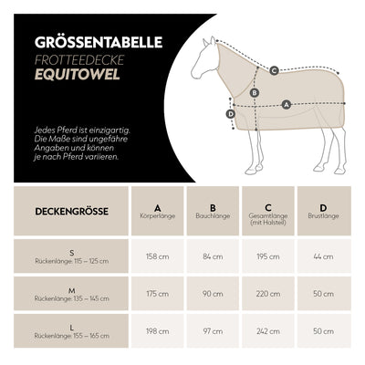 Absorbent terry cloth blanket “EquiTowel”