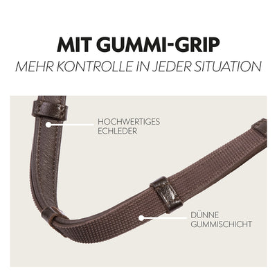Safety rubber reins with magnet "NoPanic"