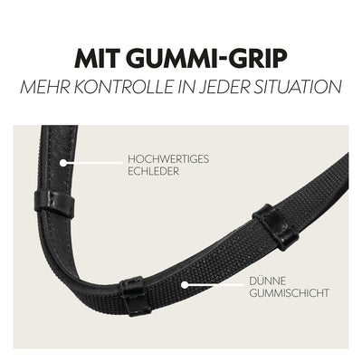 Safety rubber reins with magnet "NoPanic"