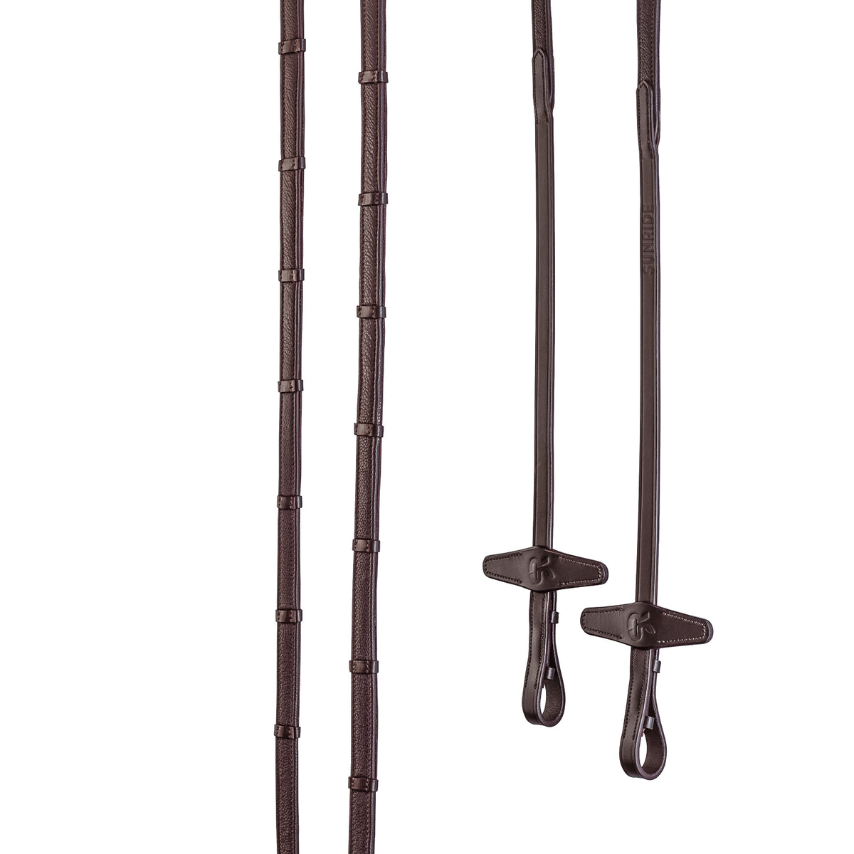 Rubber reins with bars