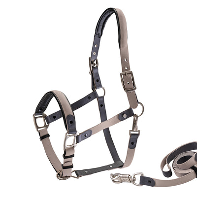 Biothane halter with lead rope