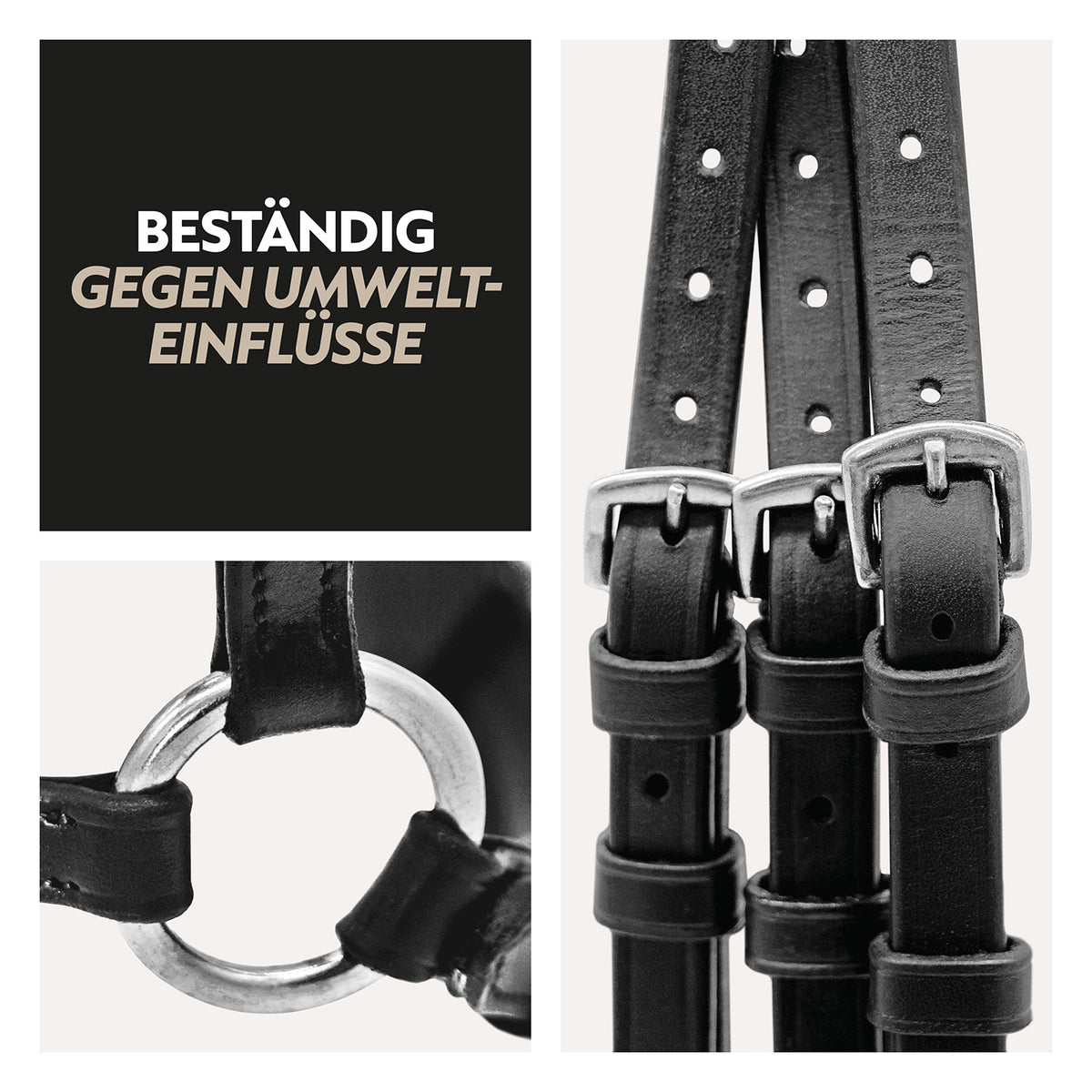 Hanoverian bridle "Hannover" with reins