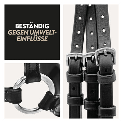 Hanoverian bridle "Hannover" with reins