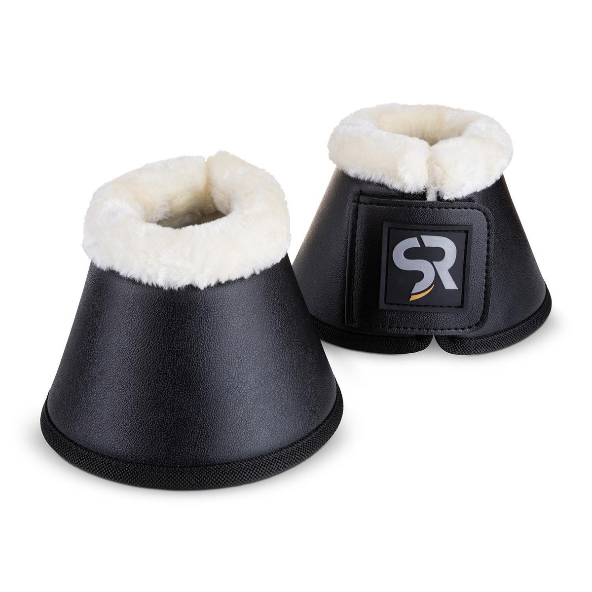 Dressurgamaschen mit Hufglocken (Fell, 4er Set)