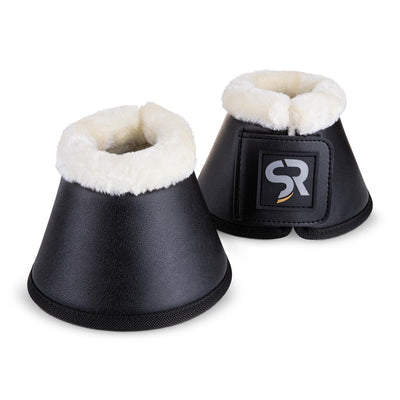 Dressurgamaschen mit Hufglocken (Fell, 4er Set)